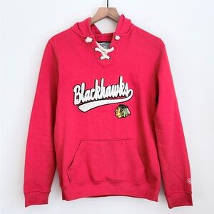 Old Time Hockey Chicago Blackhawks Hoodie red vintage M